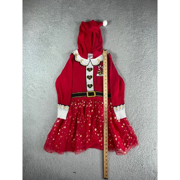 Well Worn Christmas Holiday Costume Sweater Womens Medium Santa Hood Dress NWOT - Picture 4 of 8